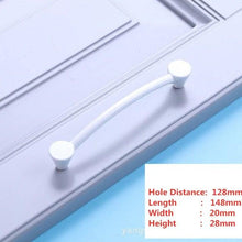 Load image into Gallery viewer, Handles Drawer Cabinet Furniture Kitchen Handles For Cabinet Knob Door Drawer Furniture Kitchen Knob Simplicity White Stainless Steel Hollow Tube Bar Drawer Pulls Cupboard Knob For Kitchen Furniture Hardware