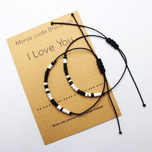 Load image into Gallery viewer, Handmade Bracelet Couples Matching For Him Or Her Couple Relationship Jewelry Anniversary Valentines Day Gifts For Men Women Boyfriend Husband Eternal Love Charms Adjustable Jewelry Gifts For Lover