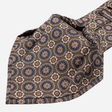 Load image into Gallery viewer, La Vigna - Printed Wool & Silk Tie - Brown