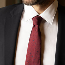 Load image into Gallery viewer, Pisa - Silk Jacquard Tie - Burgundy