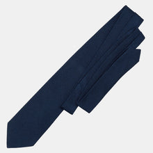 Load image into Gallery viewer, Marino - Navy Blue Silk Grenadine Tie