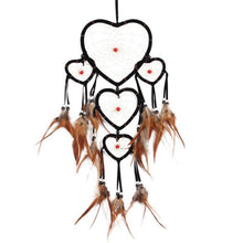 Load image into Gallery viewer, Handmade Dream-catcher Traditional Heart Dream Catching Ornaments Feather Ornaments Wall Car Hanging Wind Chimes Ornaments Home Hanging Room Birthday Decoration For Mom Pendants Ornaments