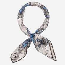 Load image into Gallery viewer, St. James - Silk Neckerchief - Blue and Tan