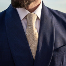 Load image into Gallery viewer, Montecarlo - Silk Jacquard Tie - Champagne