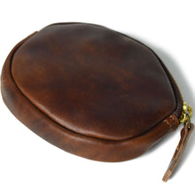 Load image into Gallery viewer, Handmade Leather Coin Purse - Compact & Durable Zipper Pouch