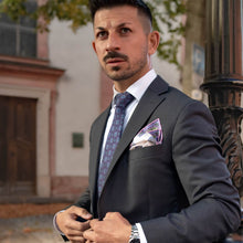Load image into Gallery viewer, Trento - Silk Jacquard Tie - Plum
