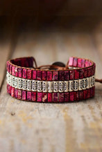 Load image into Gallery viewer, Handmade Triple Layer Natural Stone Bracelet