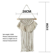 Load image into Gallery viewer, Handmade Wall Art Home Wall Decor Woven Hanging Tapestry Tassel Wind Chimes Wall Hanging Ornaments Hand Macrame Wall For Wall Wedding Living Room Gallery Patio Apartment Yard Decor