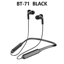 Load image into Gallery viewer, Hanging Neck Bluetooth 5.0 Wireless Sports Headset Ear Headset Bluetooth Headphones Earbuds Earphone With Microphone For Bluetooth Over Ear Headphones, Wireless 5.0/Wired Headset, 55Hrs Playtime, Hi-Fi Stereo Deep Bass, Soft Earmuffs & Light Weight