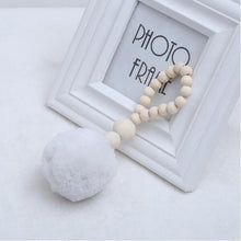 Load image into Gallery viewer, Hanging Nordic Wooden Beads Ornament Double Star Moon Kids Room Decoration Baby Crib Tent Hanging Pendant Wall Decor Photography Props Baby Mobile For Crib Moon and Stars Baby Nursery Ceiling Crib Mobile Kids Room Hanging Decor