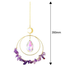 Load image into Gallery viewer, Hanging Sun Catcher Moon Light With Chain Pendant Ornament Crystal Balls Catcher Wind-chime Rainbow Maker Crystal Hanging Window Curtain Chandelier Outdoor Garden Home Decor Christmas Day Party Wedding Decoration
