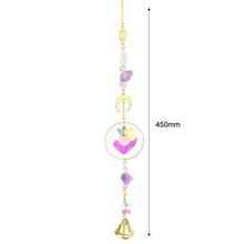 Load image into Gallery viewer, Hanging Sun Catcher Moon Light With Chain Pendant Ornament Crystal Balls Catcher Wind-chime Rainbow Maker Crystal Hanging Window Curtain Chandelier Outdoor Garden Home Decor Christmas Day Party Wedding Decoration