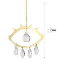 Load image into Gallery viewer, Hanging Sun Catcher Moon Light With Chain Pendant Ornament Crystal Balls Catcher Wind-chime Rainbow Maker Crystal Hanging Window Curtain Chandelier Outdoor Garden Home Decor Christmas Day Party Wedding Decoration