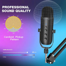 Load image into Gallery viewer, Haomuren USB Streaming Podcast Microphone Kit: Elevate Your Audio Game! 🎙️
