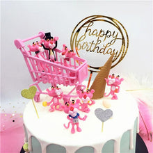 Load image into Gallery viewer, Happy Birthday Cake Topper Gold Cake Topper Acrylic Cake Topper Happy Birthday Cake Topper Cake Decoration Acrylic Letter Cake Toppers Party Supplies Happy Birthday Black Cake Decorations