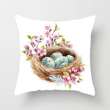 Load image into Gallery viewer, Happy Easter Pillowcase Easter Decorations For Home Party Rabbit Eggs Spring Easter Decor Linen Throw Pillow Cover Case Farmhouse Eggs Tree Rabbit Holiday Cushion Cover Polyester Pillow Cover