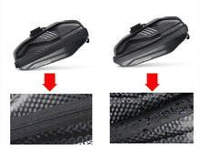 Load image into Gallery viewer, Hard Shell Bicycle Bag Waterproof Cycling Road Bike Tool Bag Night Reflective Bag Bike Accessories Bike Bag Bicycle Bag Under Hard Shell Bike Seat Bag with Silver Reflective Strip Bike Bag For Mountain Road Bike