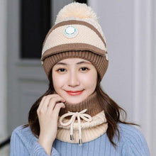 Load image into Gallery viewer, Hat Winter Mask balaclava Hat for girls Scarf Thick Warm Fleece Inside Knitted Hat Thick Mask Warm Full Face Scarf Winter Hats Hiking Face Scarf Balaclava Helmet Liner Cap Soft Sport Reusable Headgear Winter Fishing Warm Mask