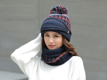 Load image into Gallery viewer, Hat Winter Mask balaclava Hat for girls Scarf Thick Warm Fleece Inside Knitted Hat Thick Mask Warm Full Face Scarf Winter Hats Hiking Face Scarf Balaclava Helmet Liner Cap Soft Sport Reusable Headgear Winter Fishing Warm Mask