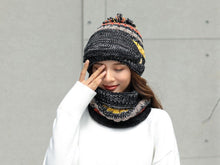 Load image into Gallery viewer, Hat Winter Mask balaclava Hat for girls Scarf Thick Warm Fleece Inside Knitted Hat Thick Mask Warm Full Face Scarf Winter Hats Hiking Face Scarf Balaclava Helmet Liner Cap Soft Sport Reusable Headgear Winter Fishing Warm Mask