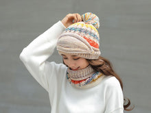 Load image into Gallery viewer, Hat Winter Mask balaclava Hat for girls Scarf Thick Warm Fleece Inside Knitted Hat Thick Mask Warm Full Face Scarf Winter Hats Hiking Face Scarf Balaclava Helmet Liner Cap Soft Sport Reusable Headgear Winter Fishing Warm Mask