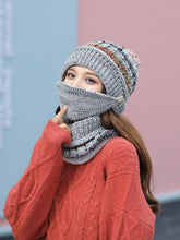 Load image into Gallery viewer, Hat Winter Mask balaclava Hat for girls Scarf Thick Warm Fleece Inside Knitted Hat Thick Mask Warm Full Face Scarf Winter Hats Hiking Face Scarf Balaclava Helmet Liner Cap Soft Sport Reusable Headgear Winter Fishing Warm Mask