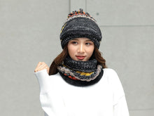 Load image into Gallery viewer, Hat Winter Mask balaclava Hat for girls Scarf Thick Warm Fleece Inside Knitted Hat Thick Mask Warm Full Face Scarf Winter Hats Hiking Face Scarf Balaclava Helmet Liner Cap Soft Sport Reusable Headgear Winter Fishing Warm Mask