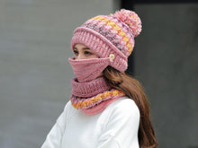 Load image into Gallery viewer, Hat Winter Mask balaclava Hat for girls Scarf Thick Warm Fleece Inside Knitted Hat Thick Mask Warm Full Face Scarf Winter Hats Hiking Face Scarf Balaclava Helmet Liner Cap Soft Sport Reusable Headgear Winter Fishing Warm Mask