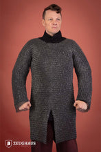 Load image into Gallery viewer, Chainmail Hauberk Roundring Riveted 10mm Aluminium