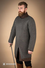 Load image into Gallery viewer, Chainmail Hauberk Roundring 9mm Steel Oiled