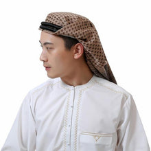 Load image into Gallery viewer, Headscarf Hijab Man Arabic Cotton Hijab Burqa Palestine Keffiyeh Scarf Arabian Islamic Clothing Men Muslim Hijab Wrap Pattern of Arab Shemagh Keffiyeh Men Arab Kufiyah Keffiyeh Arabic Muslim Head Wrap Men Scarf Shawl