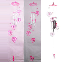 Load image into Gallery viewer, Heart Plastic Crystal Metal Tubes Wind Chime Home Garden Decoration Gift Car Outdoor Heart Wind Chimes Decoration Gift for Mom Heart Wind Bell Heart Wind Catcher Aluminum Outdoor Yard Garden Decor Wind Chimes