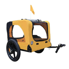 Load image into Gallery viewer, Heavy-Duty Yellow Pet Stroller with Bike Hitch