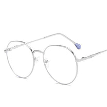 Load image into Gallery viewer, Hexagonal Eyeglasses Frame Anti Blue Ray Glasses Black Stylish Attraction Anti Blue Light Blocking Glasses For Men & Women Computer Radiation Protection Goggle Clear Lens Eyeglasses Plain Mirror For Unisex Eyewear