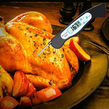 Load image into Gallery viewer, High Quality Foldable Food Thermometer Probe Digital BBQ Meat Kitchen Thermometer Instant Read Meat Thermometer With 4.6” Folding Probe Backlight & Calibration Function For Cooking Food Candy BBQ Grill Liquids Beef Liquid Water Oil Temperature Gauge