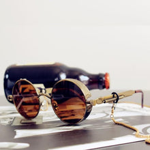 Load image into Gallery viewer, High Quality Metal Circle Frame Luxury & Designer High Quality Sunglasses For Men and Women New Retro Style Round Shape Metal Frame Sunglasses UV400