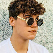 Load image into Gallery viewer, High Quality Metal Circle Frame Luxury & Designer High Quality Sunglasses For Men and Women New Retro Style Round Shape Metal Frame Sunglasses UV400