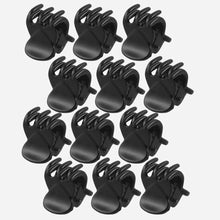Load image into Gallery viewer, High Quality Newest 12 Pcs Black Plastic Mini Hairpin Claws Hair Clip Clamp for Ladies Hairgrip Barrettes Headwear Gorgeous Hair Accessories For Women