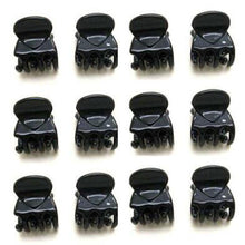 Load image into Gallery viewer, High Quality Newest 12 Pcs Black Plastic Mini Hairpin Claws Hair Clip Clamp for Ladies Hairgrip Barrettes Headwear Gorgeous Hair Accessories For Women