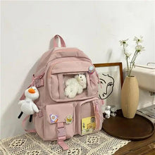 Load image into Gallery viewer, High Quality Nylon Large Capacity Waterproof Backpack For Female And Girls - Trendy College/Schoolbag