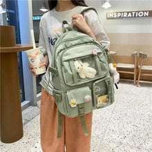 Load image into Gallery viewer, High Quality Nylon Large Capacity Waterproof Backpack For Female And Girls - Trendy College/Schoolbag