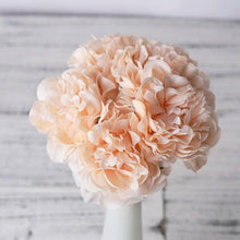 Load image into Gallery viewer, High Quality Peony Artificial Silk Flowers Bunches For Bridal Bouquet Wedding Living Room Table Home Garden Decoration Artificial Peony Silk Flowers Bouquet for Wedding Home Garden Decoration