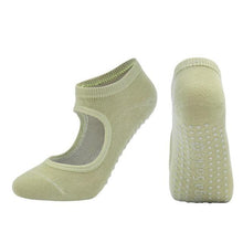 Load image into Gallery viewer, High Quality Pilates Socks Anti-Slip Breathable Backless Yoga Socks Ankle Ballet Dance Sports Socks for Women Fitness