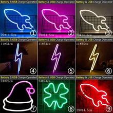 Load image into Gallery viewer, High Quality Wholesale LED Neon Night Light Sign Wall Art Sign Night Lamp Xmas Birthday Gift Wedding Party Wall Hanging Neon Lamp Home Decor