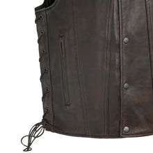 Load image into Gallery viewer, High Roller Men's Motorcycle Leather Vest