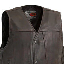 Load image into Gallery viewer, High Roller Men's Motorcycle Leather Vest