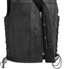 Load image into Gallery viewer, High Roller Men's Motorcycle Leather Vest