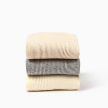 Load image into Gallery viewer, High School Girls High Socks Solid Colors Double Needles Knitting Cotton Long Socks for Women