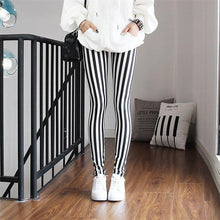Load image into Gallery viewer, High Waist Leggings Pants Fitness Women Fashion Printing Leggings Women Fitness Yoga Pants High Waist Push Up Sportswear Elastic Trousers Gym Running Workout Pants Push Up Running Elastic Stripe Dot Bottom Leggings