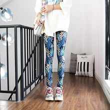 Load image into Gallery viewer, High Waist Leggings Pants Fitness Women Fashion Printing Leggings Women Fitness Yoga Pants High Waist Push Up Sportswear Elastic Trousers Gym Running Workout Pants Push Up Running Elastic Stripe Dot Bottom Leggings